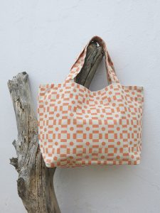 Bolso playa mosaico rosa