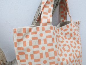 Bolso playa mosaico rosa