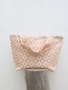 Bolso playa mosaico rosa